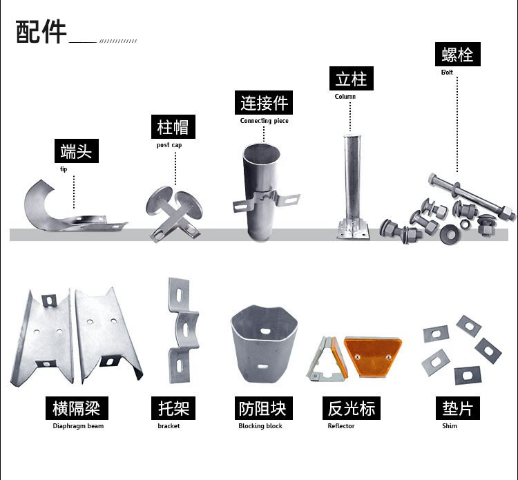 高速公路波形护栏柱帽
