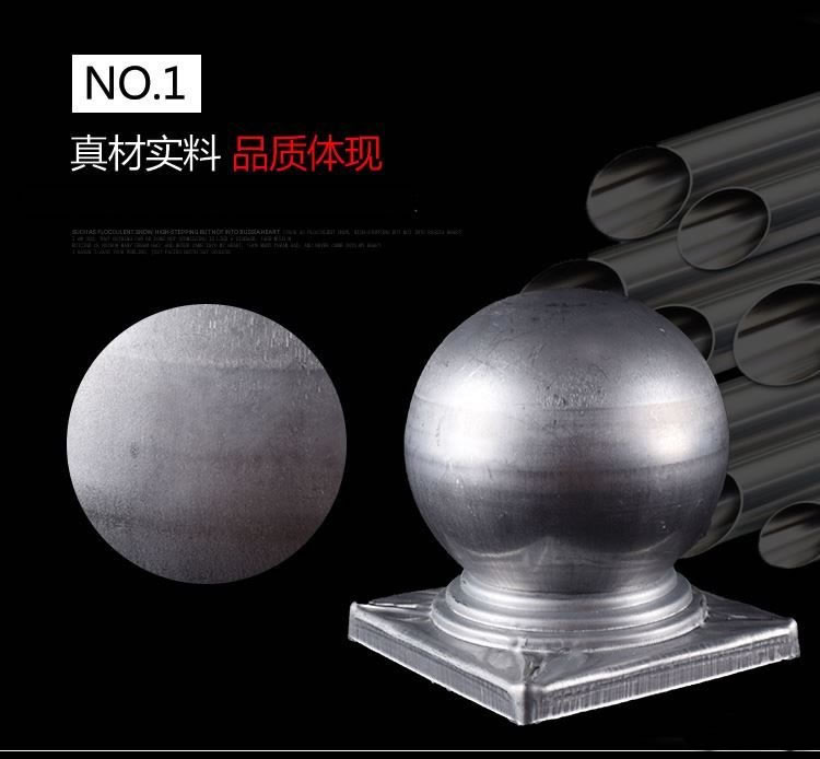圆钢管立柱球帽114方球形盖帽