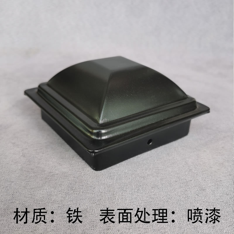 方管塔帽铁艺方管柱头