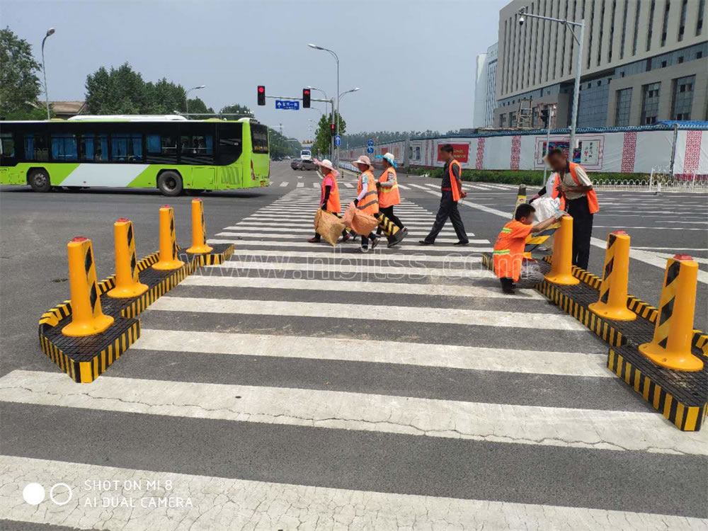 交通设施安全岛 道路安全岛 橡胶安全岛应用场景